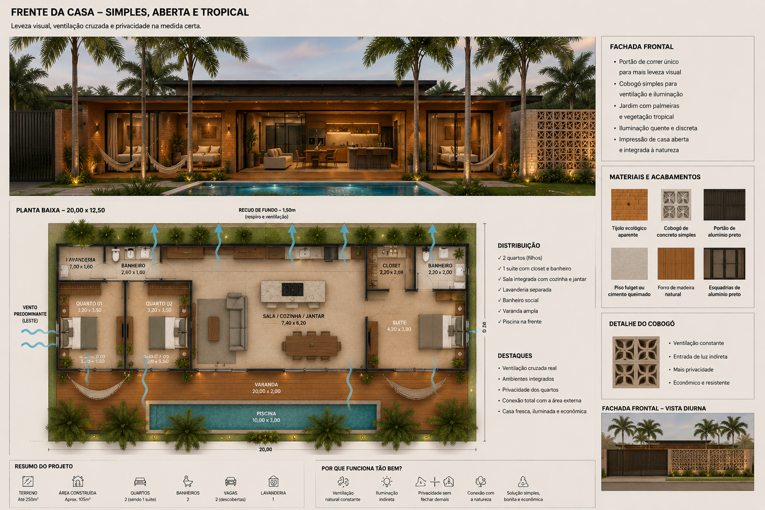 Casa EcoRefúgio com paisagismo
